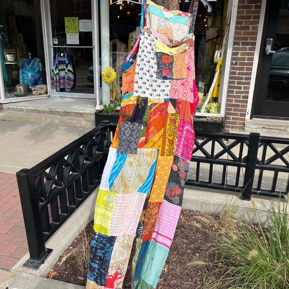 Patchwork Multicolor Jumpsuit - Picture 4 of 5